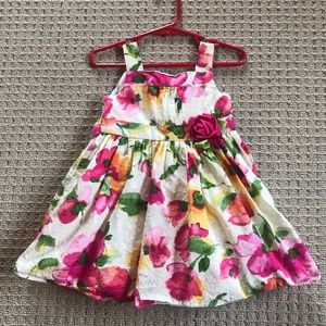 *SOLD*Sweet Heart Rose Pink Floral Dress 24 Mo.